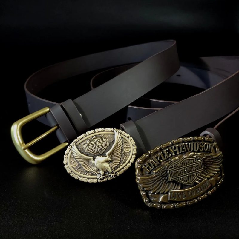 Custom Brown leather belt 40mm