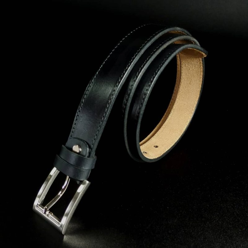 Black Leather belt 35mm