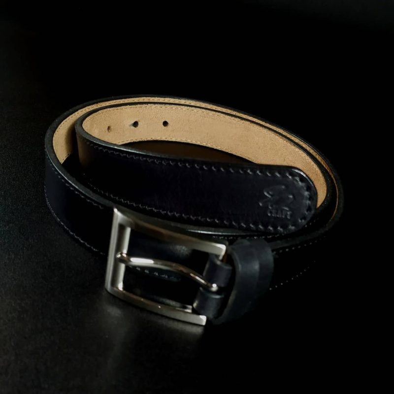 Black Leather belt 35mm