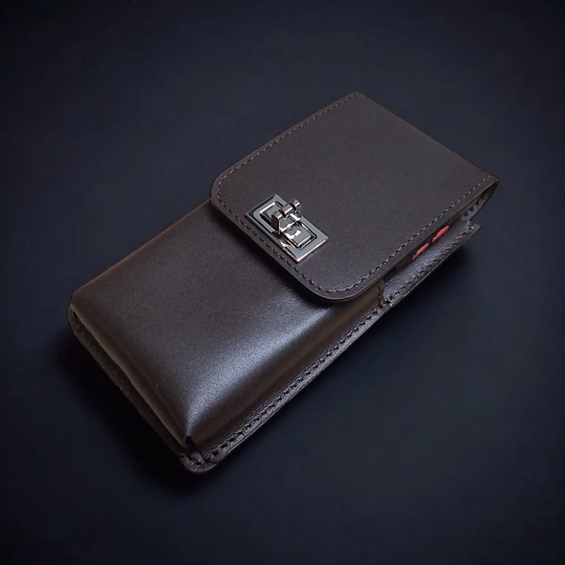 Leather phone waist pouch, holster, case