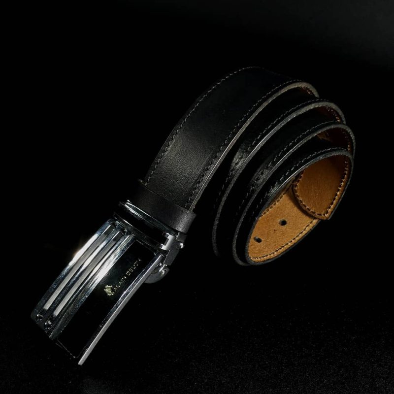 Black Leather belt 35mm