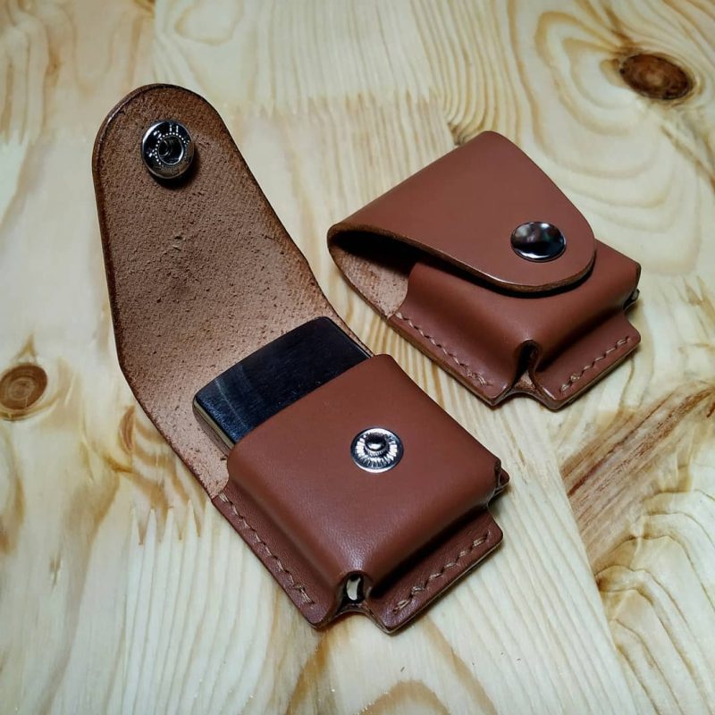 Zippo lighter leather pouch