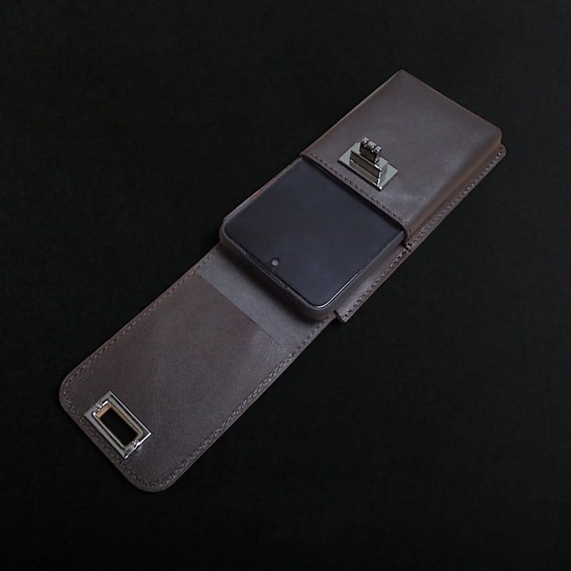 Leather phone waist pouch, holster, case