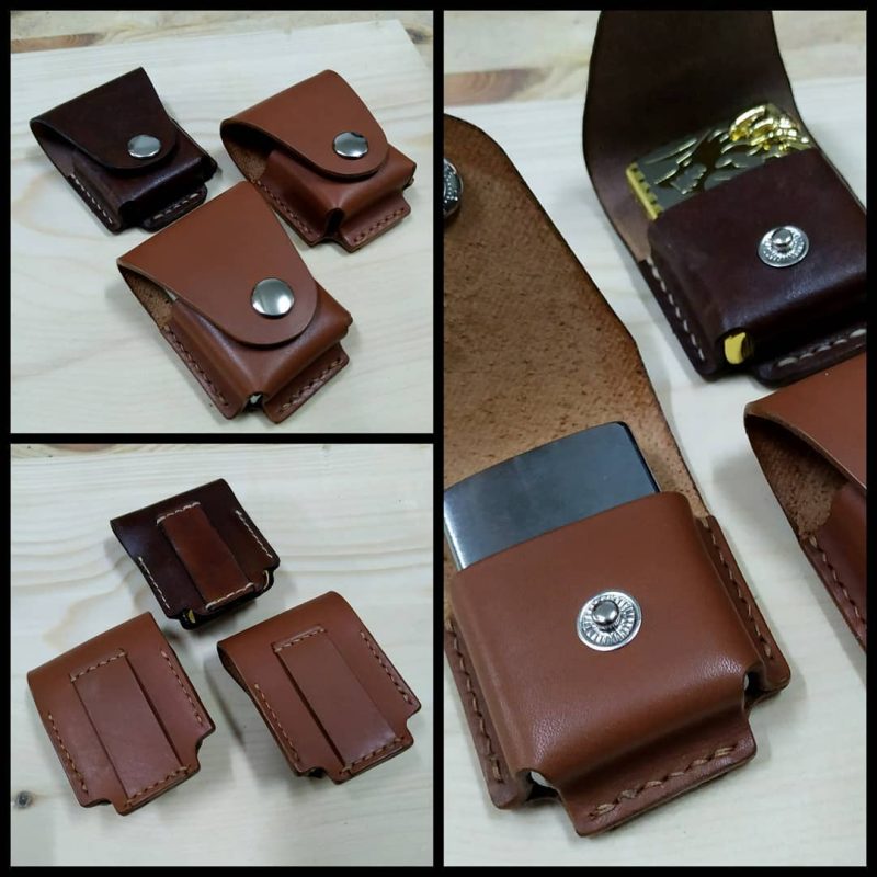 Zippo lighter leather pouch