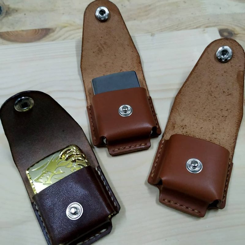 Zippo lighter leather pouch