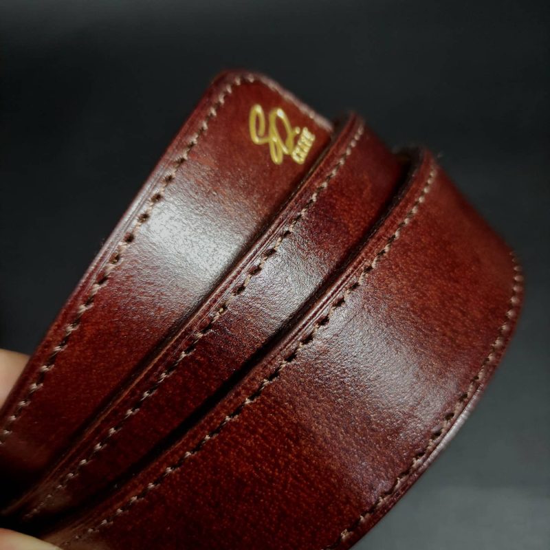 Custom Brown leather belt 40mm