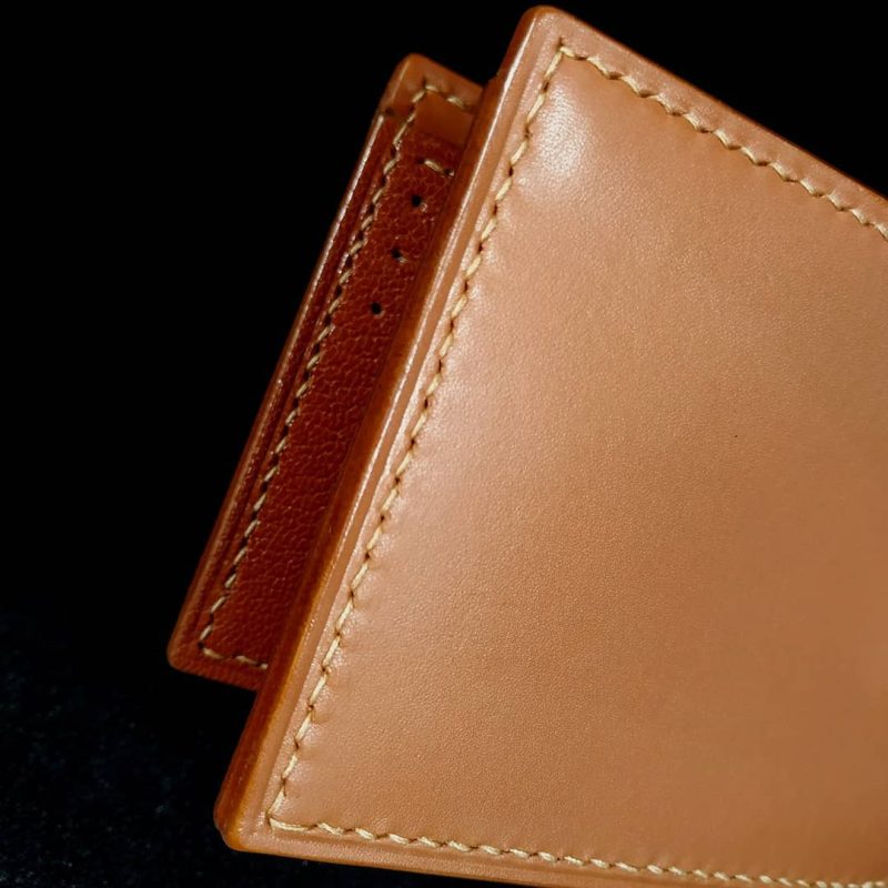8 card slot brown Vegetable Tan Leather
