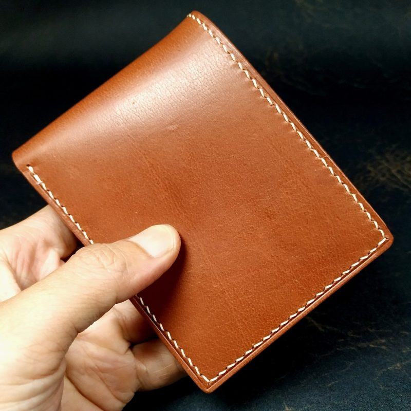 8 card slot brown Vegetable Tan Leather