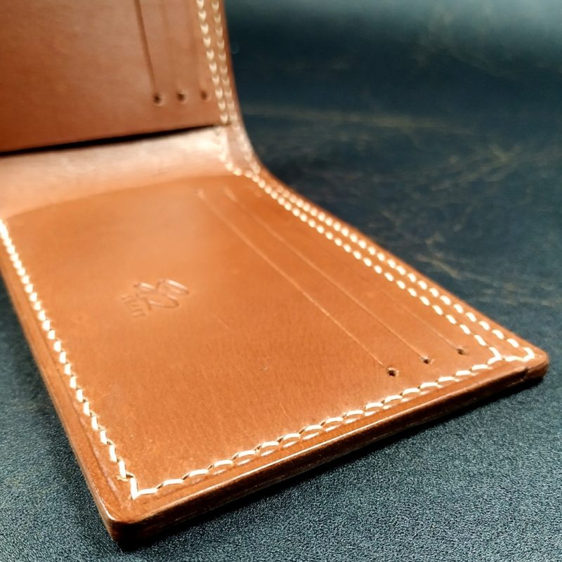 8 card slot brown Vegetable Tan Leather