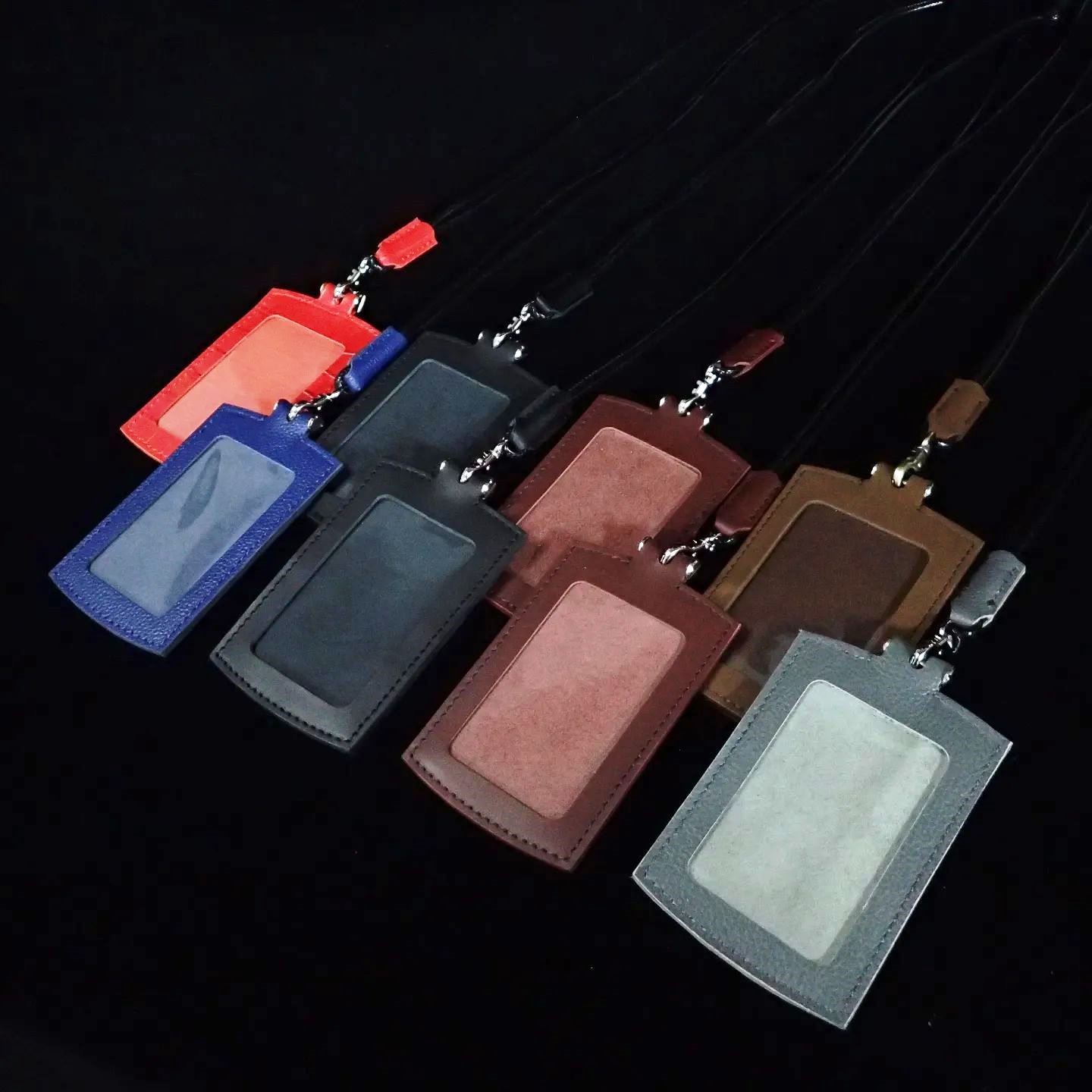 Leather ID Card Holder – Lanyard