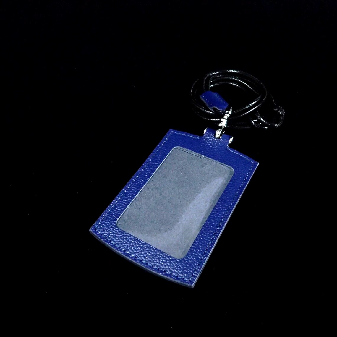 Leather ID Card Holder – Lanyard