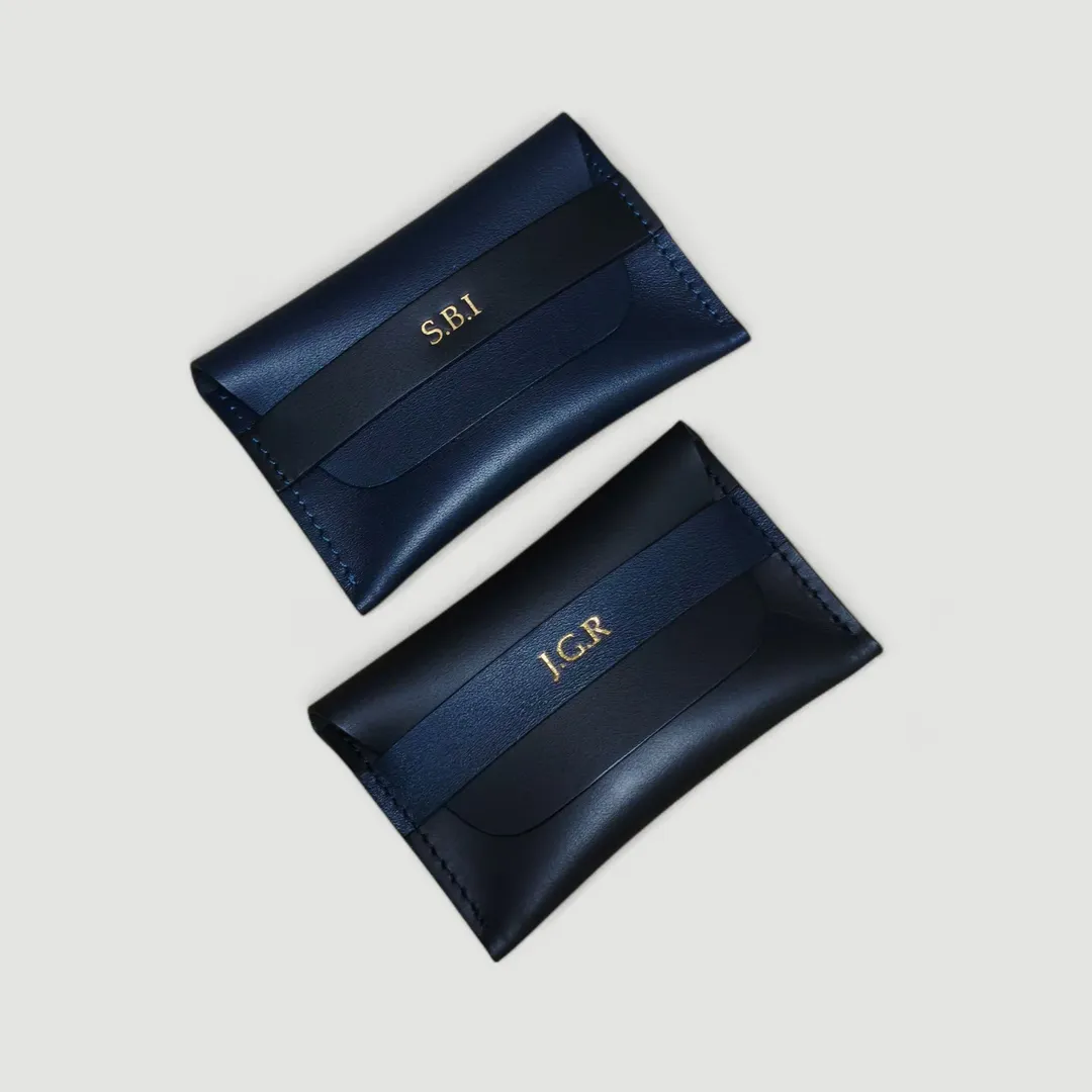 Minimalist Men’s Wallet in Full Grain Black Leather – Slim & Classic