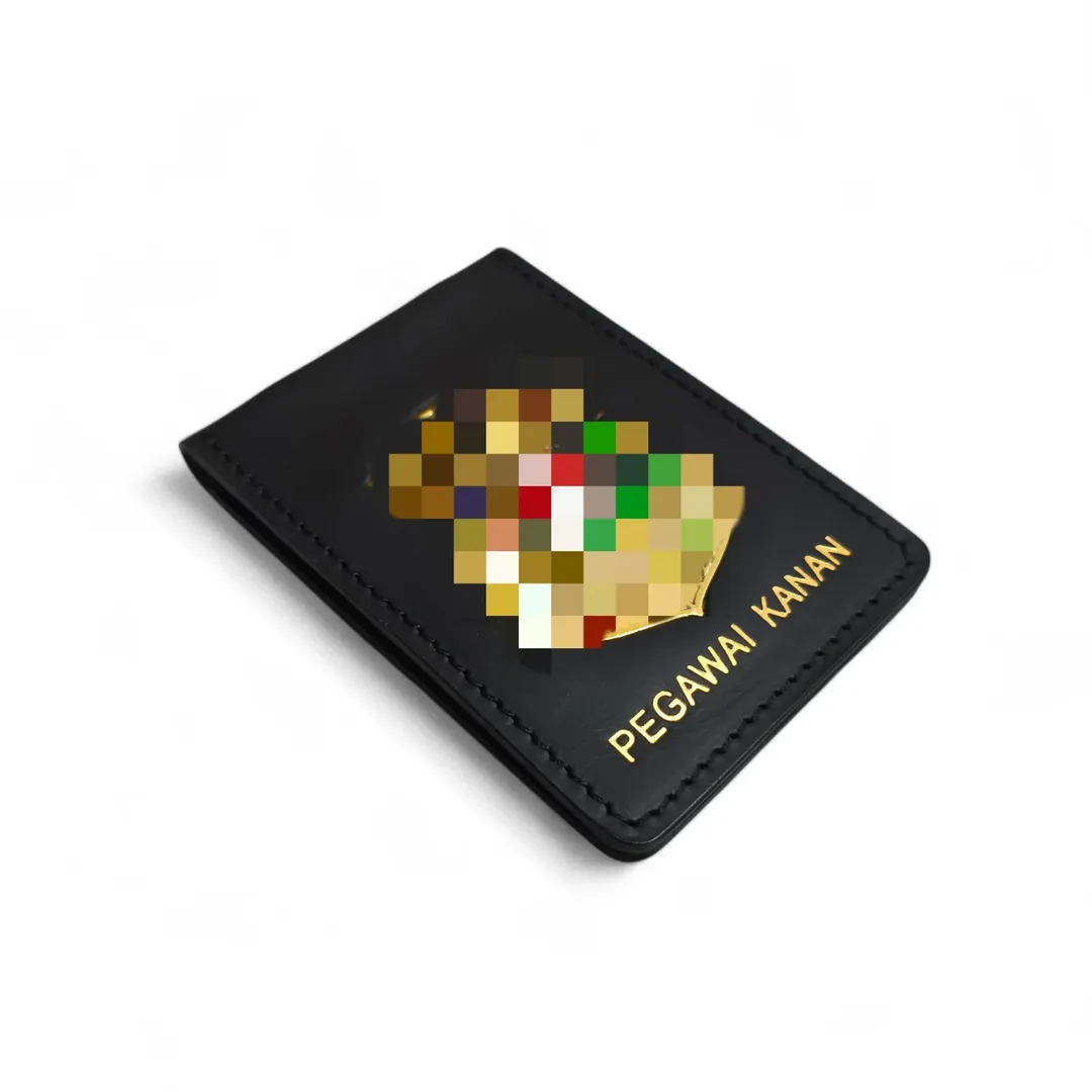 Leather badge holder / id card holder