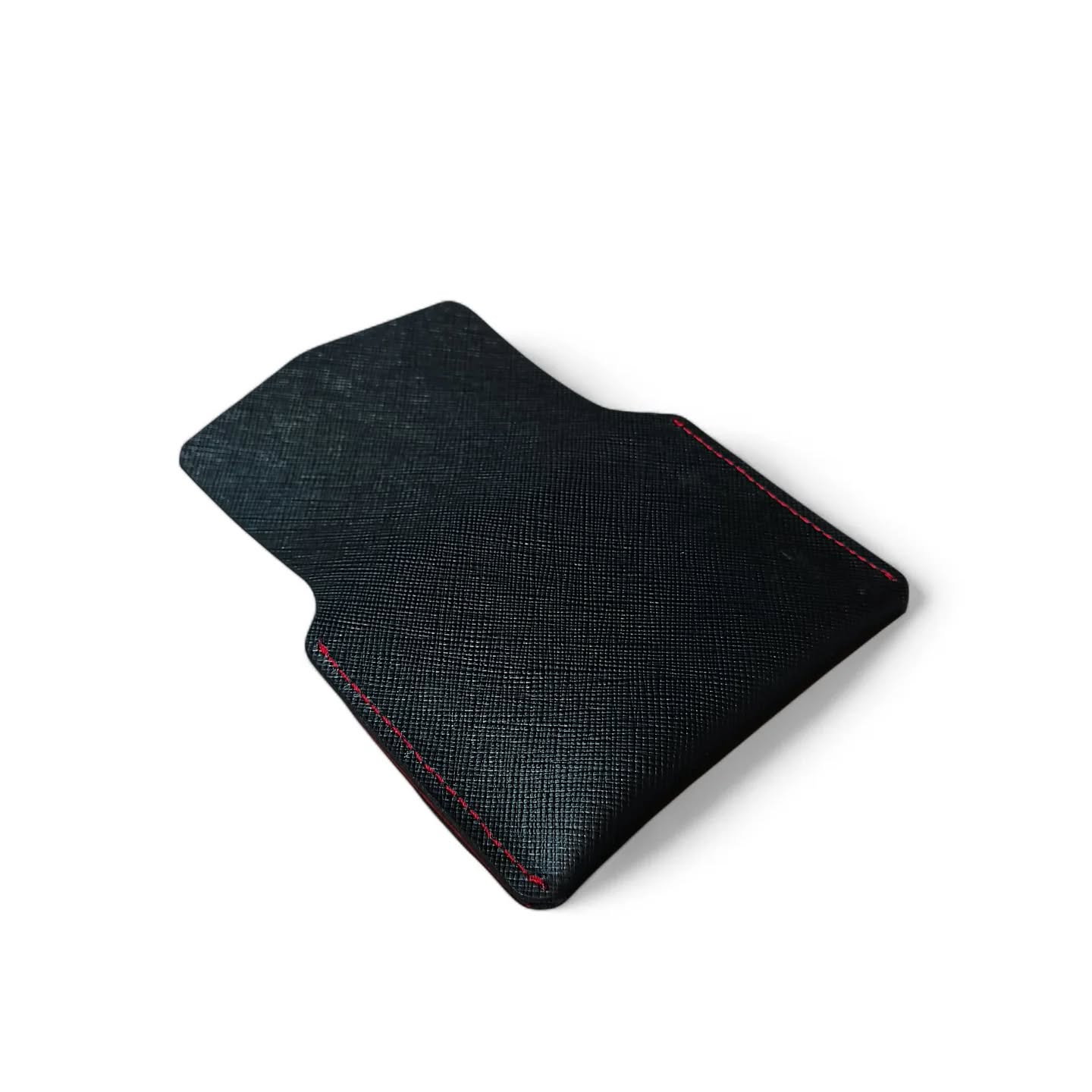 Black n red Saffiano leather Card holder