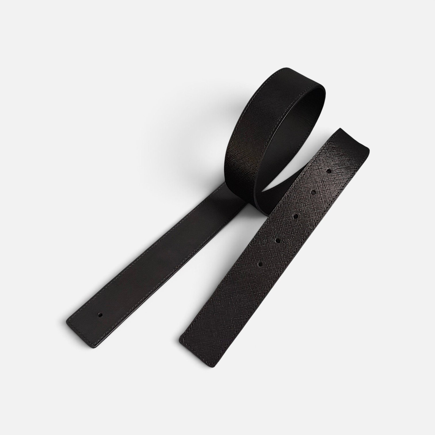 35mm custom double side leather belt