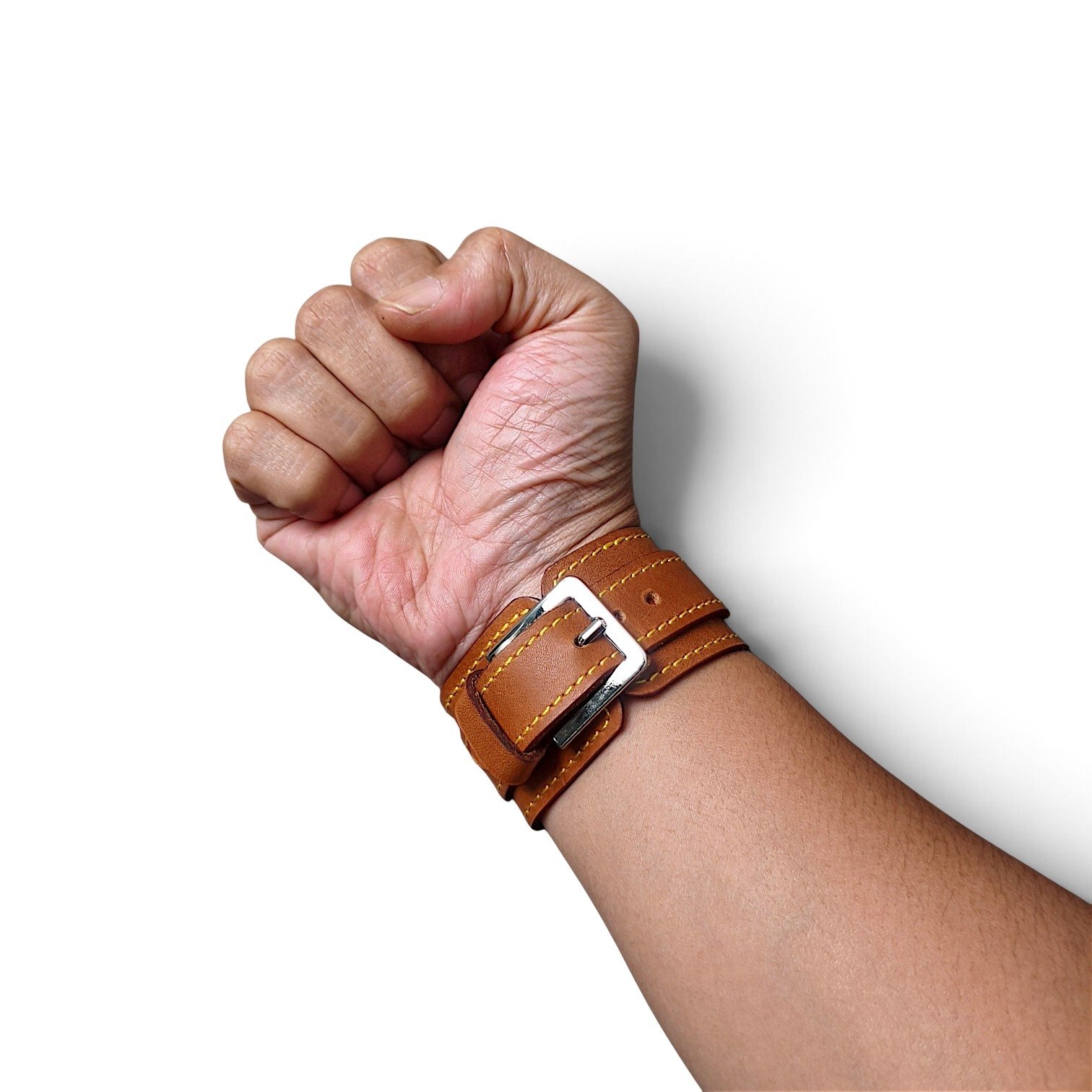 Leather cuff bracelet old vintage style